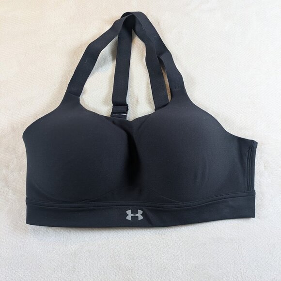 Under Armour Black Fitted High Support Sports Bra - Picture 2 of 6